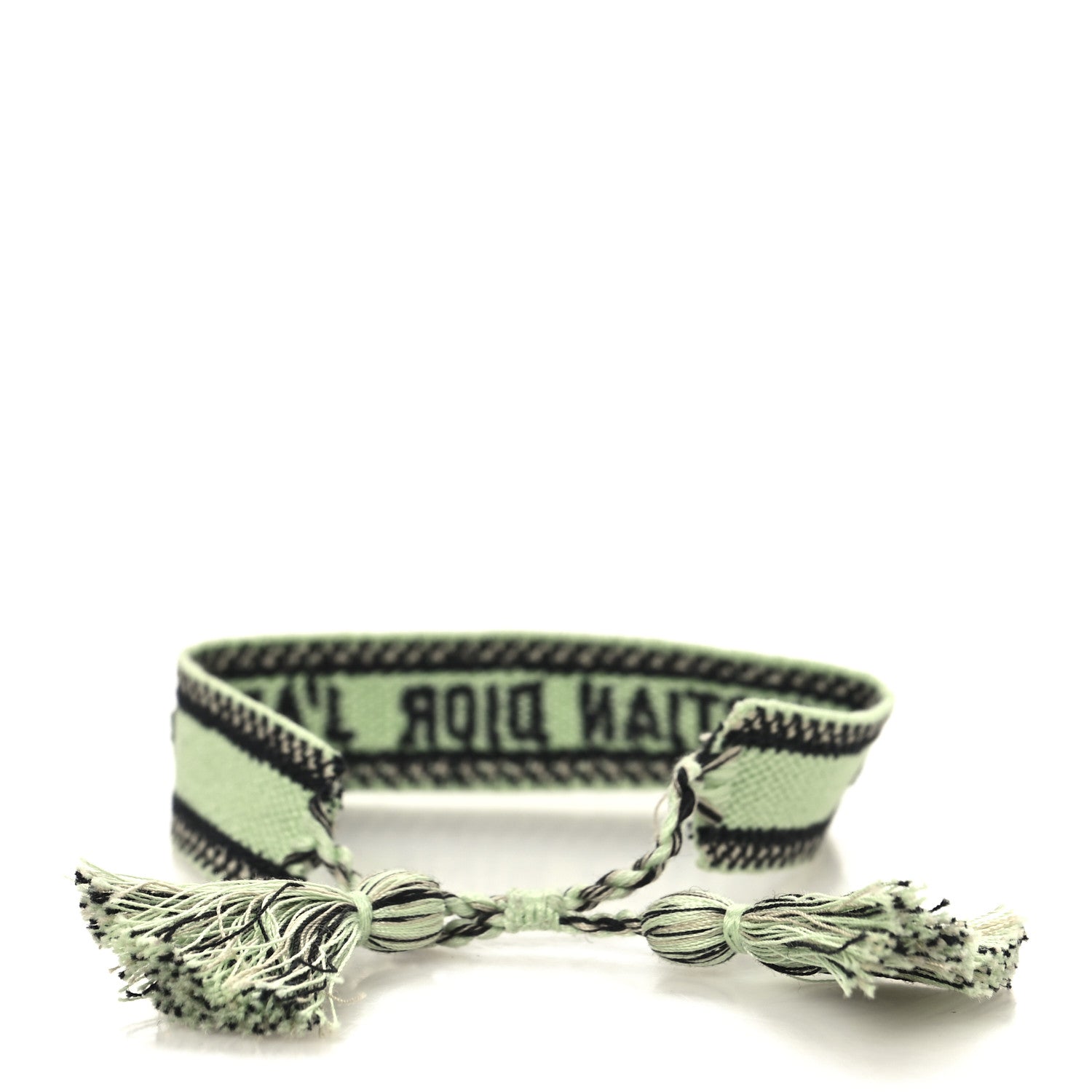 Christian Dior Woven Cotton J'Adior Friendship Bracelet Green 3 of 3