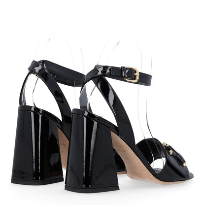 Louis Vuitton Patent Calfskin Shake Sandals 36 Black 5 of 10