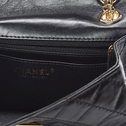Chanel Aged Calfskin Quilted 2.55 Reissue Mini Flap Black 6 of 11