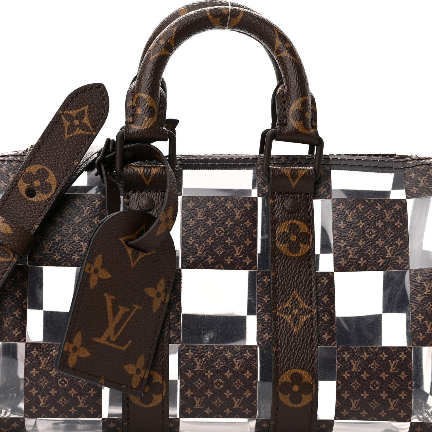 Louis Vuitton PVC Monogram Chess Keepall Bandouliere 25 7 of 10