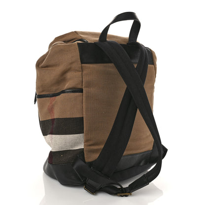 Burberry Canvas Mega Check Drifton Backpack Black 3 of 8