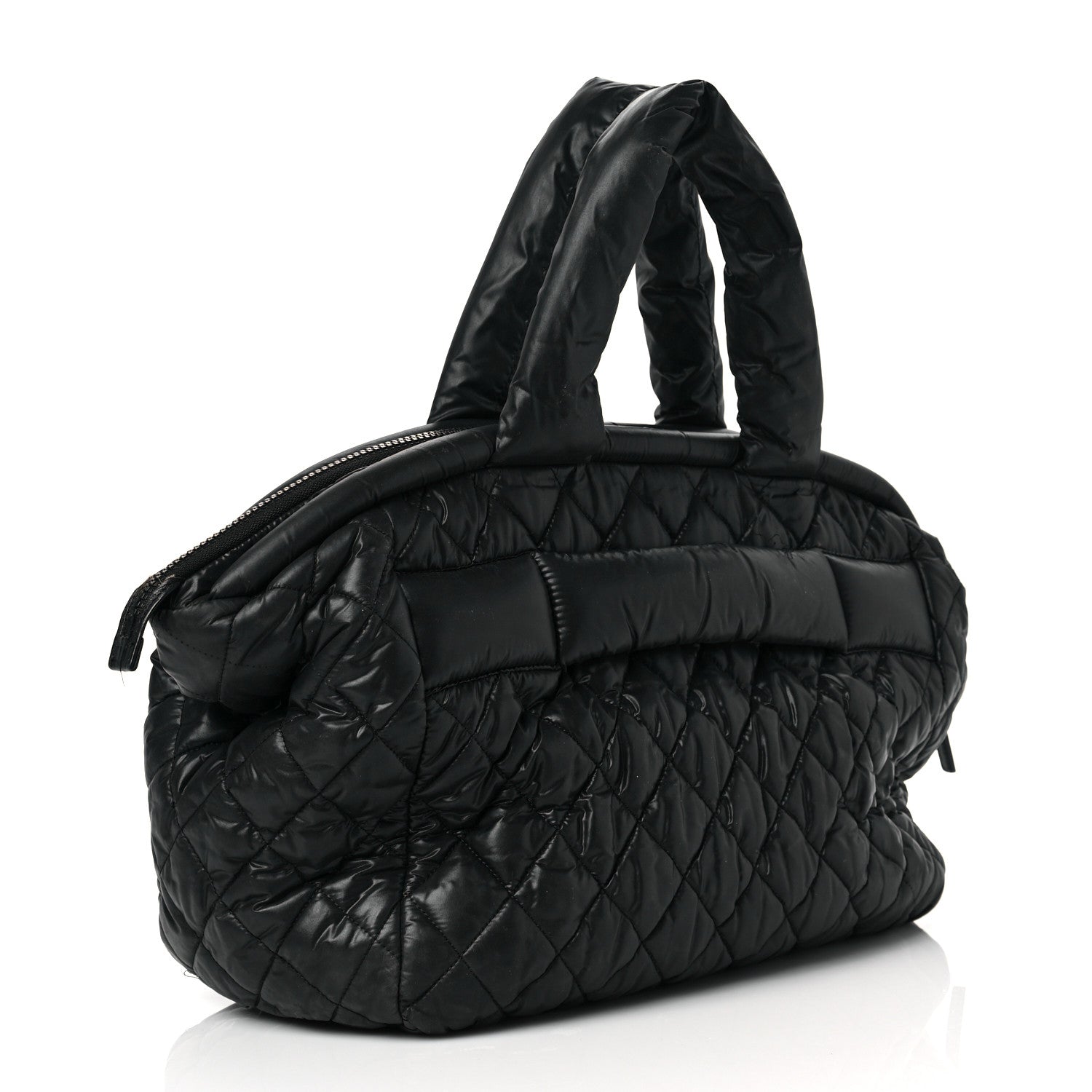 Chanel Nylon Quilted Medium Coco Cocoon Tote Black 2 of 10