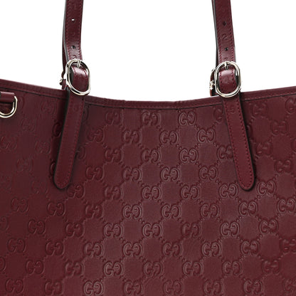 Gucci GG Calfskin Embossed Calfskin Large Tote Bag Rose Ancora 9 of 12