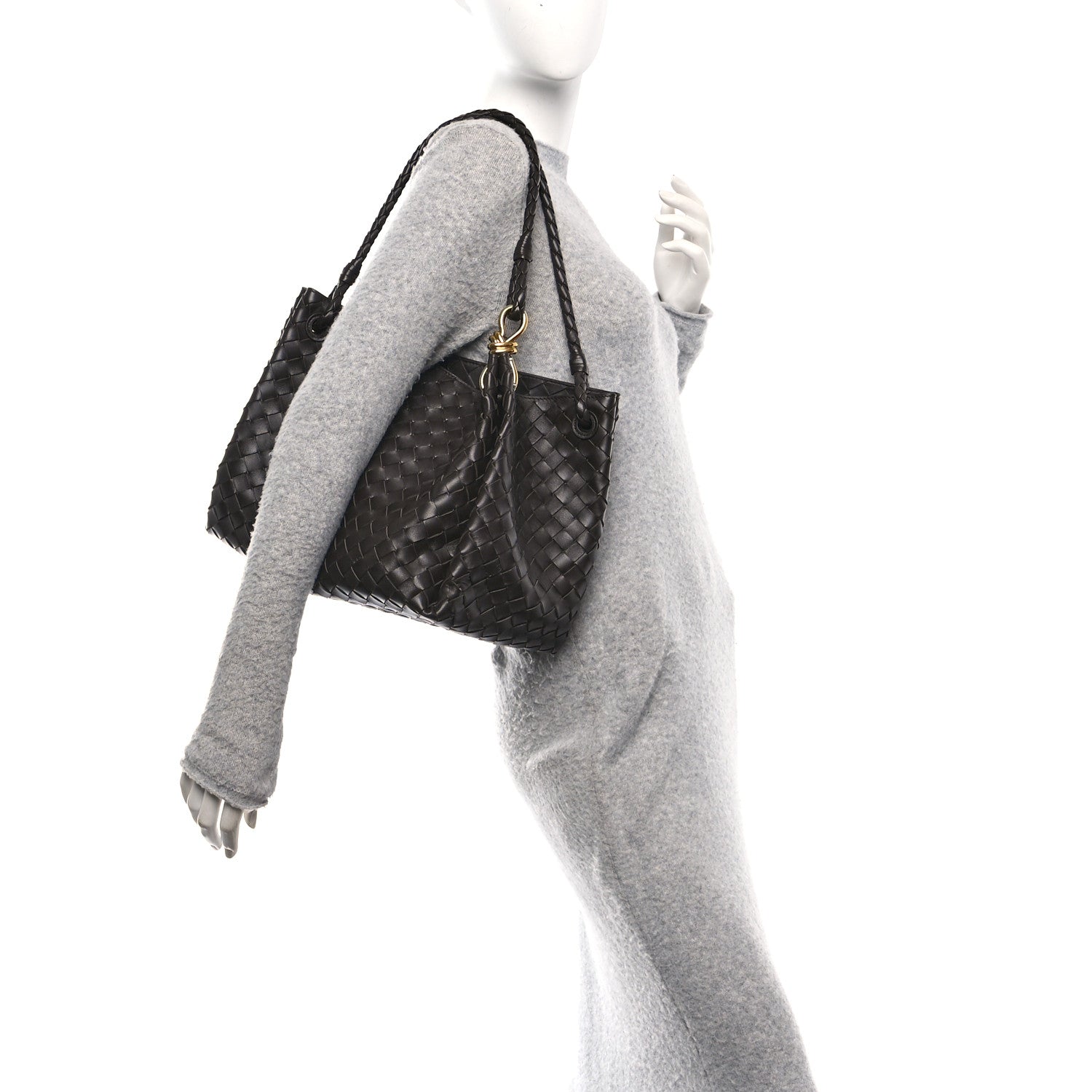 Bottega Veneta Nappa Intrecciato Large Andiamo Parachute Shoulder Bag Fondant 2 of 10
