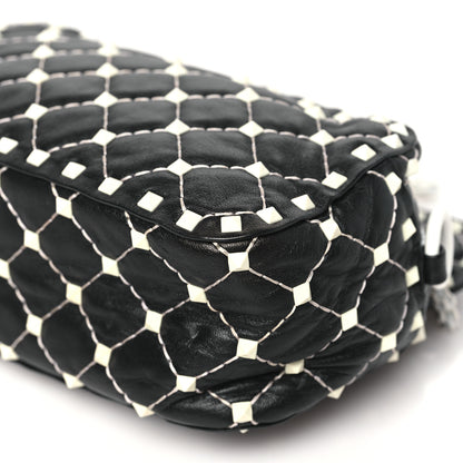 Valentino Garavani Lambskin Free Rockstud Spike Camera Bag Black 9 of 10