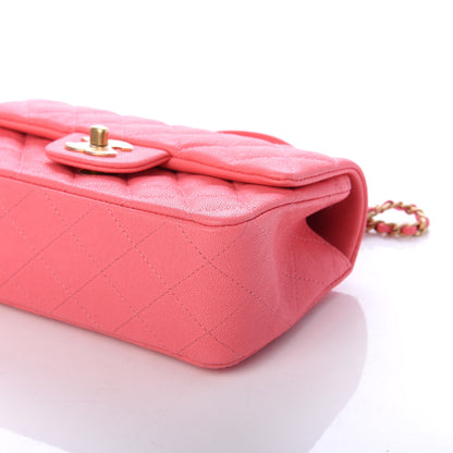 Chanel Caviar Quilted Mini Top Handle Rectangular Flap Pink 8 of 10