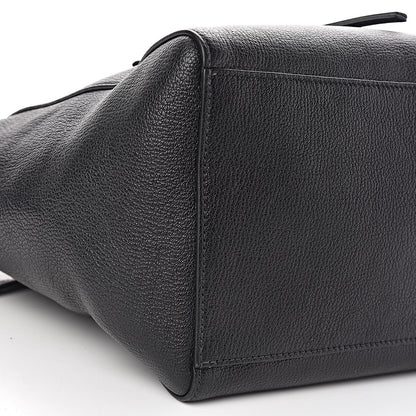 Miu Miu Goatskin Madras Tote Black 9 of 10