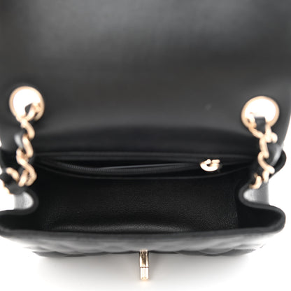 Chanel Lambskin Quilted Mini Square Flap Black 5 of 10