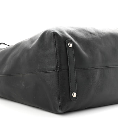 Burberry Calfskin Large Belt Tote Black 9 of 13