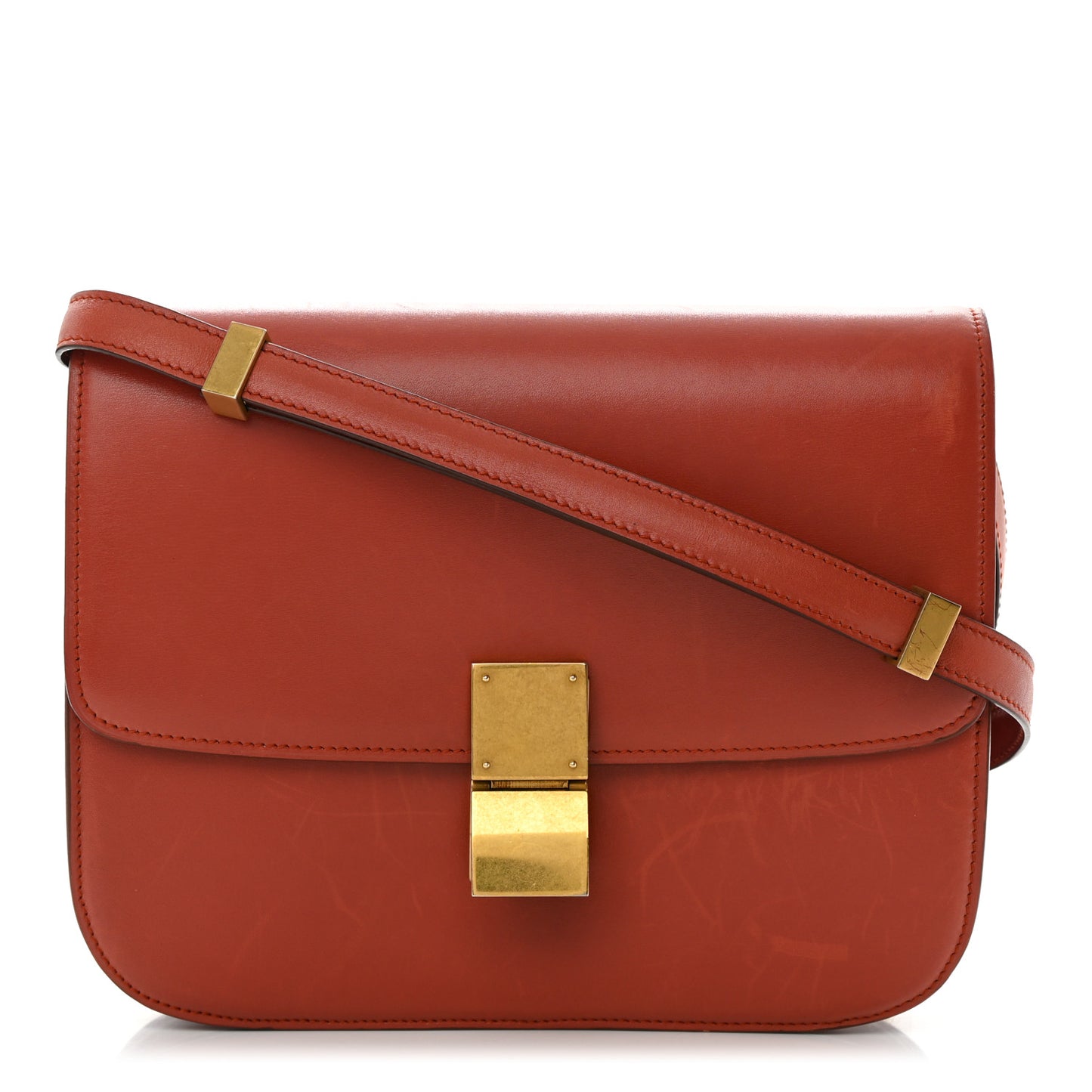 Box Calfskin Medium Classic Box Flap Bag Lipstick