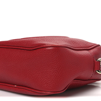 Gucci Pebbled Calfskin Small Soho Disco Bag Vibrant Red 9 of 11