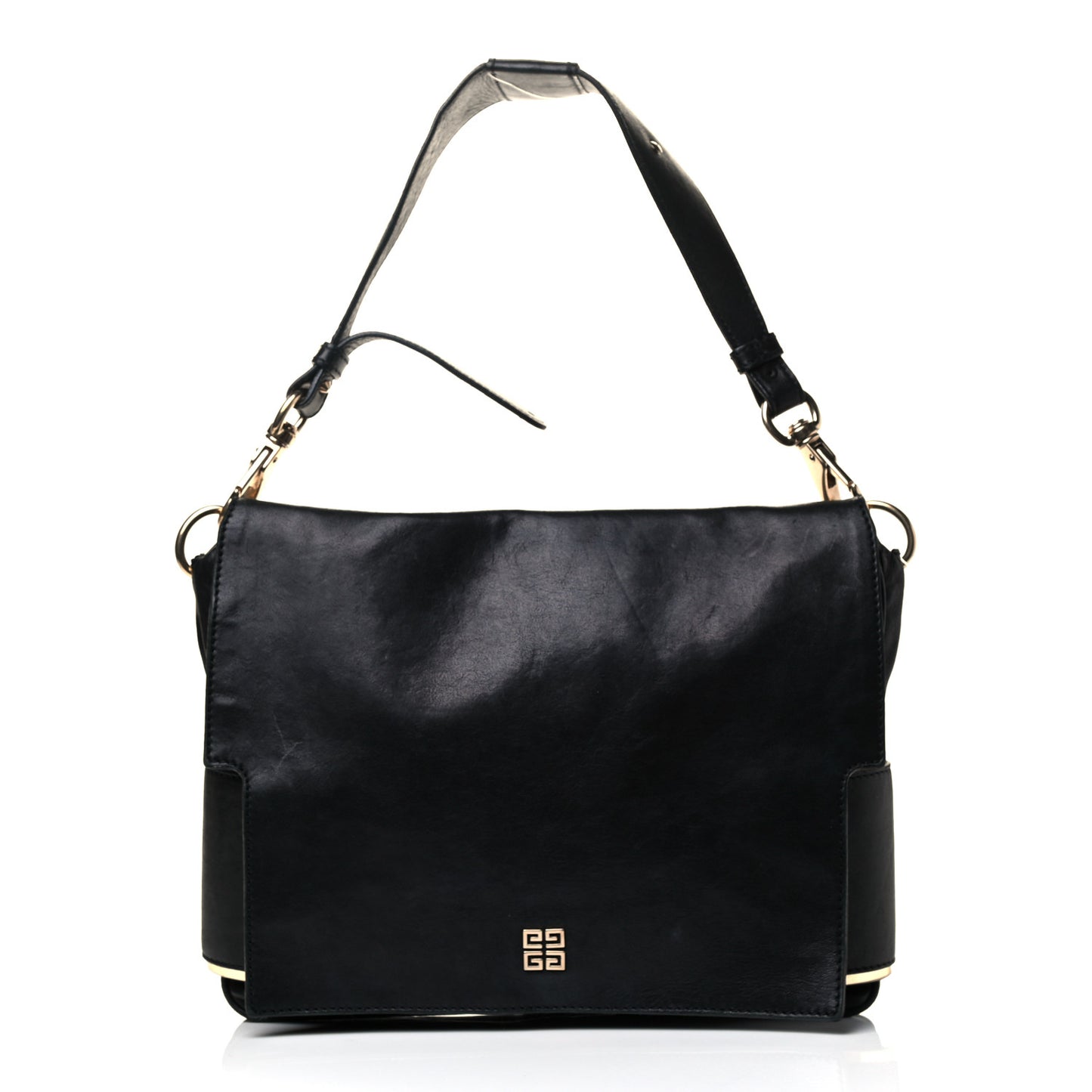 Calfskin Melancholia Shoulder Bag Black