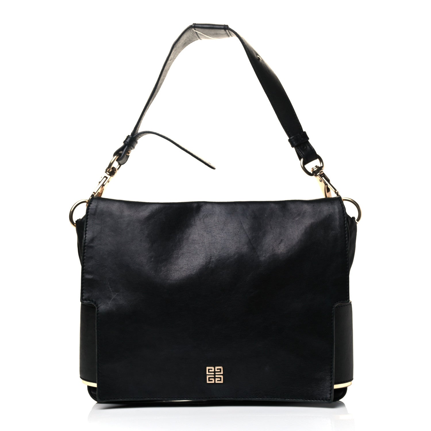 Givenchy Calfskin Melancholia Shoulder Bag Black 1 of 4