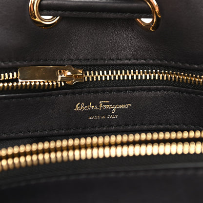 Salvatore Ferragamo Calfskin Sonia Tote Black 6 of 9