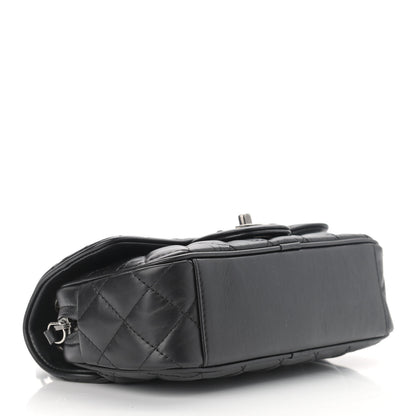Chanel Aged Calfskin Quilted Small Easy Flap Black 4 of 11