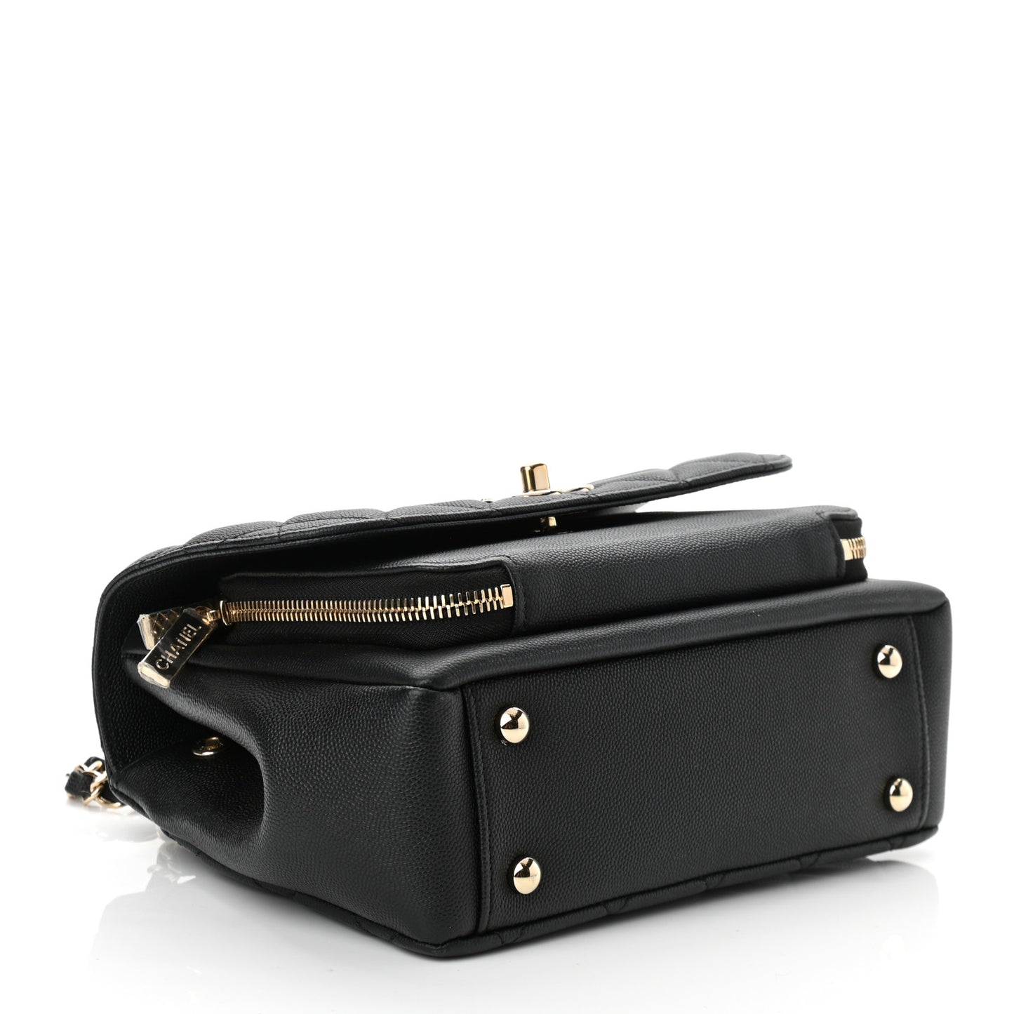 Caviar Quilted Small Business Affinity Flap Black