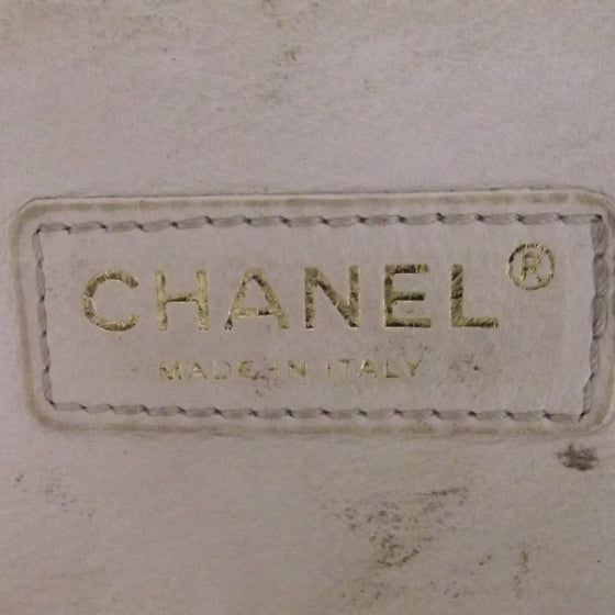 Chanel Patent Perforated Tote White 9 of 13