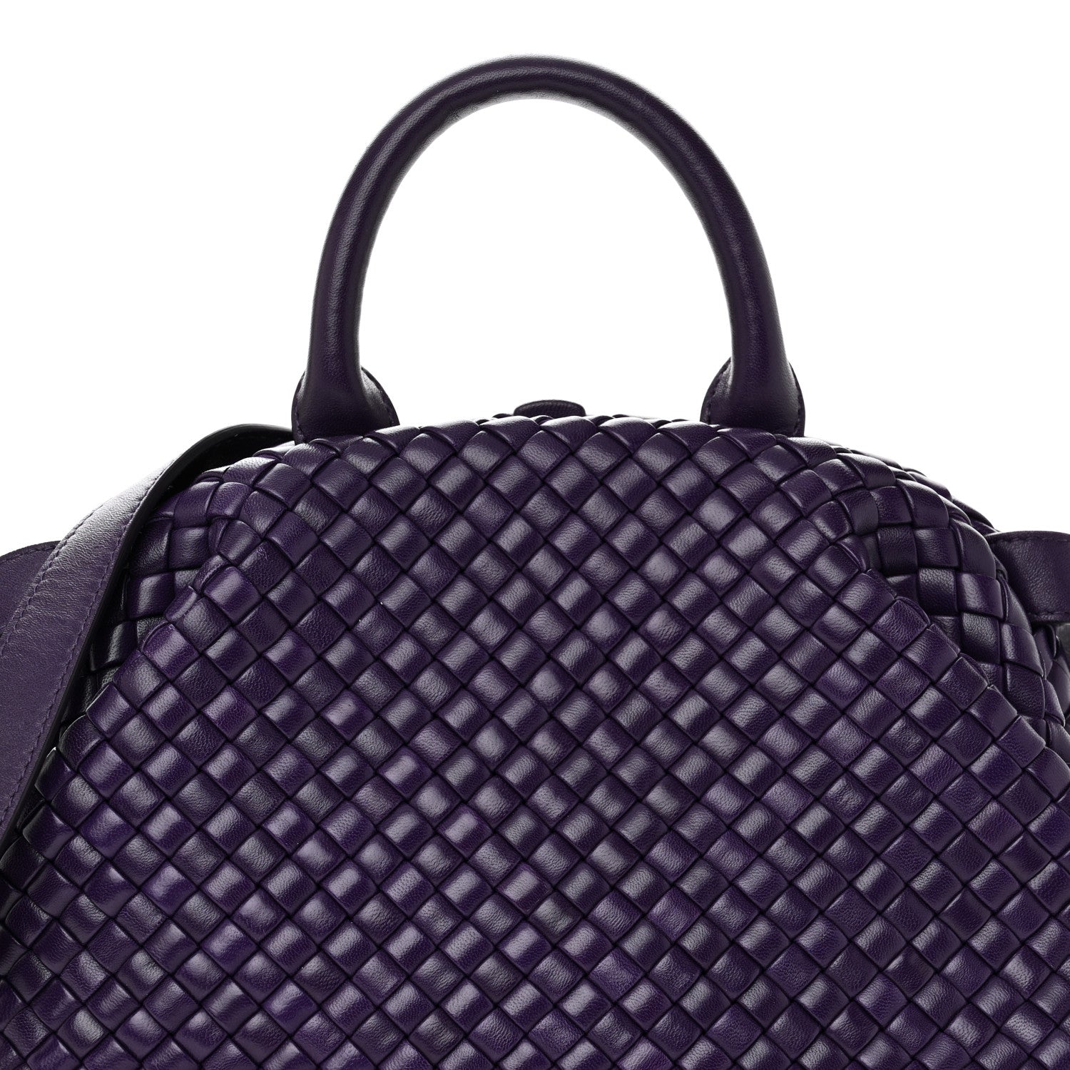 Bottega Veneta Nappa Intrecciato Small Padded The Handle Tote Purple 7 of 9