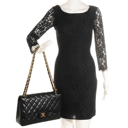 Chanel Caviar Quilted Jumbo Double Flap Black 2 of 9