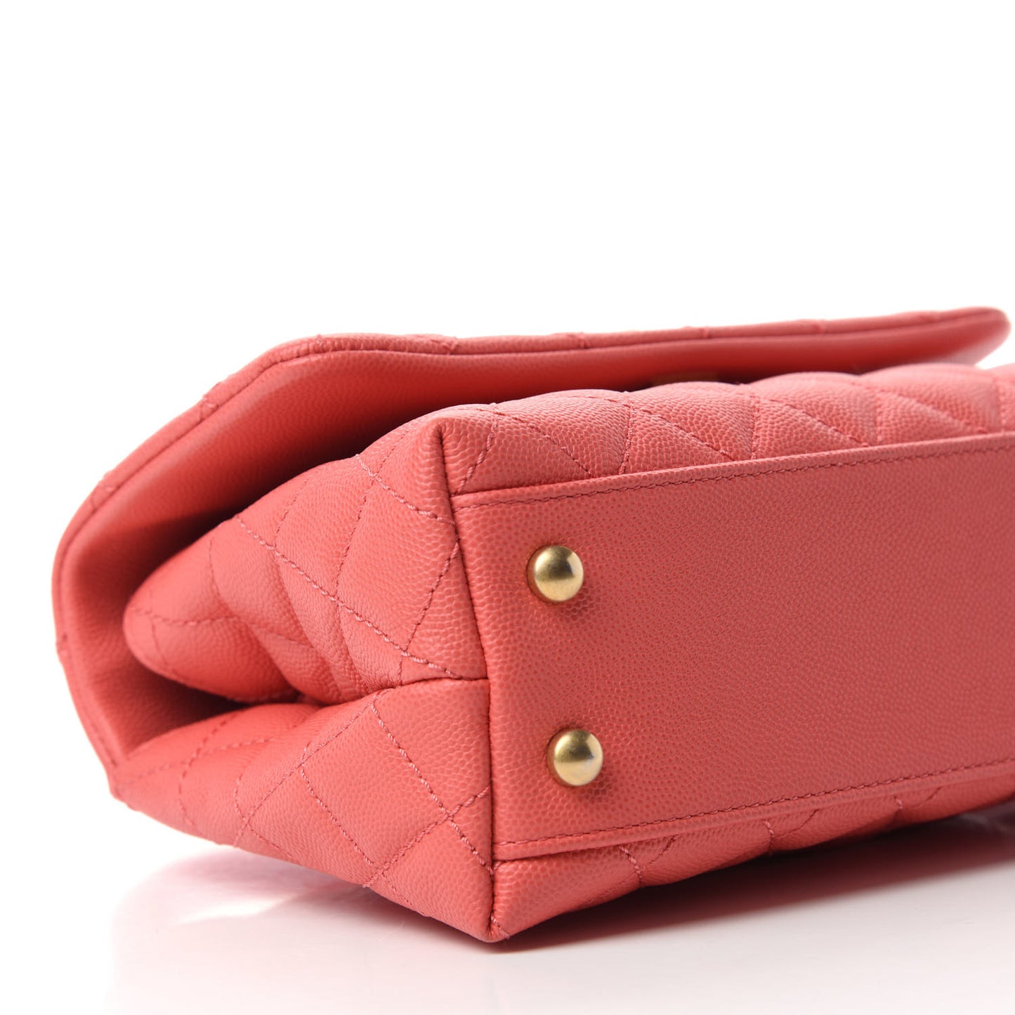 Caviar Quilted Mini Coco Handle Flap Pink