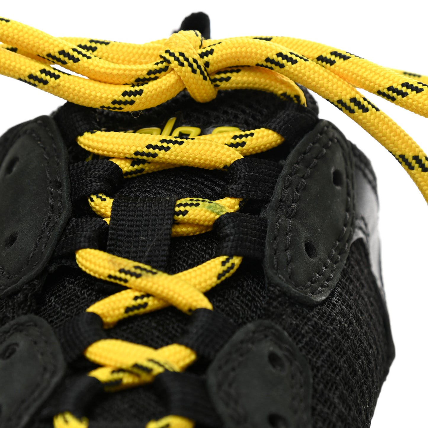 Fabric Mesh Womens Triple S Sneakers 37 Black Yellow