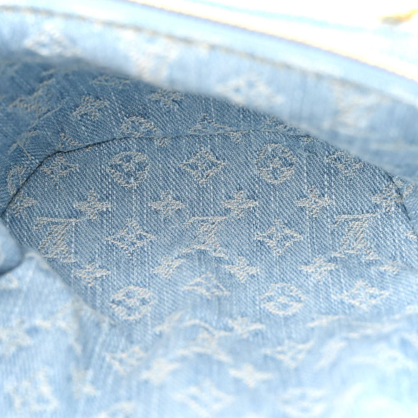 Monogram Denim Mini Bumbag Sky Blue