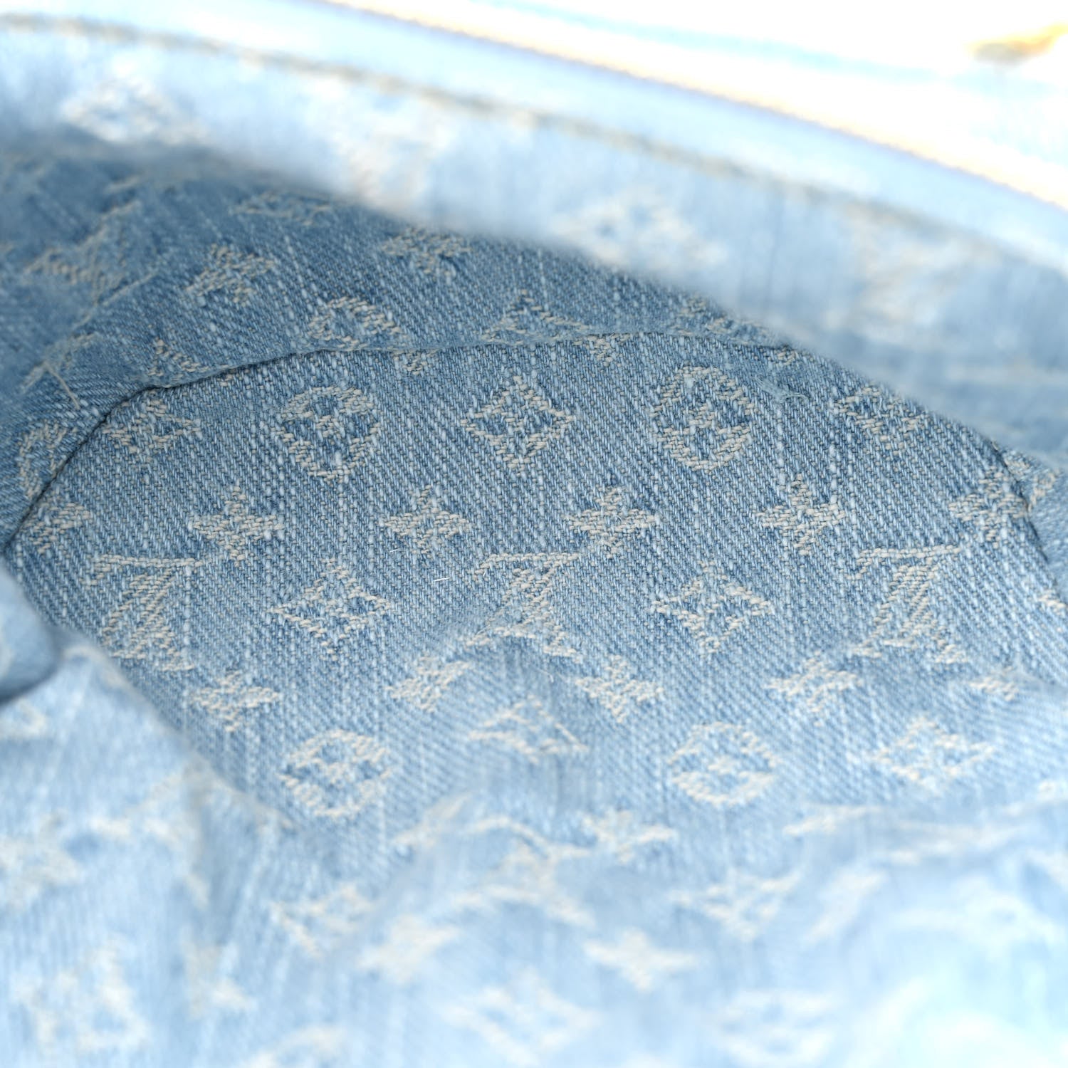 Louis Vuitton Monogram Denim Mini Bumbag Sky Blue 5 of 9