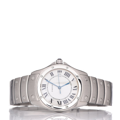 Cartier Stainless Steel 33mm Santos Ronde Quartz Watch 3 of 7