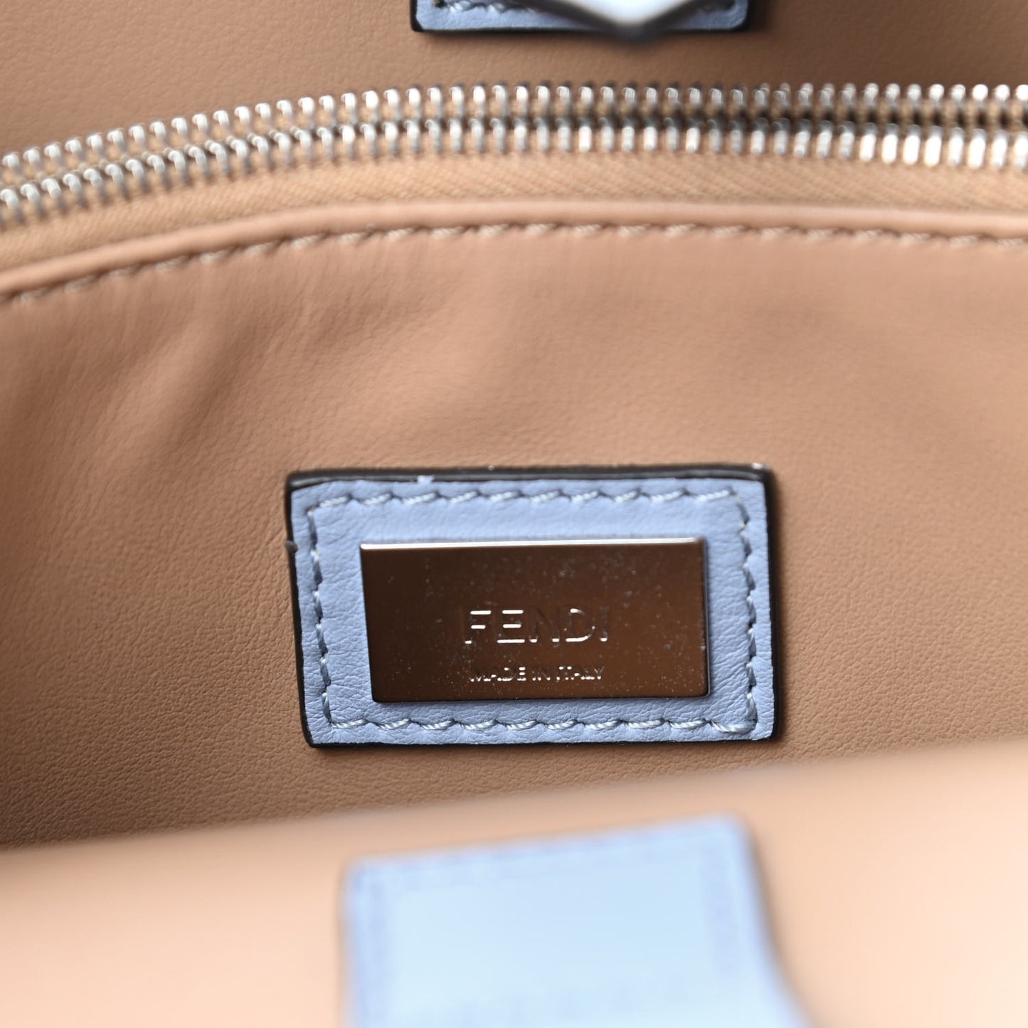Vitello Dolce Century Petite 2Jours Tote Azzurro Sky Cuoio