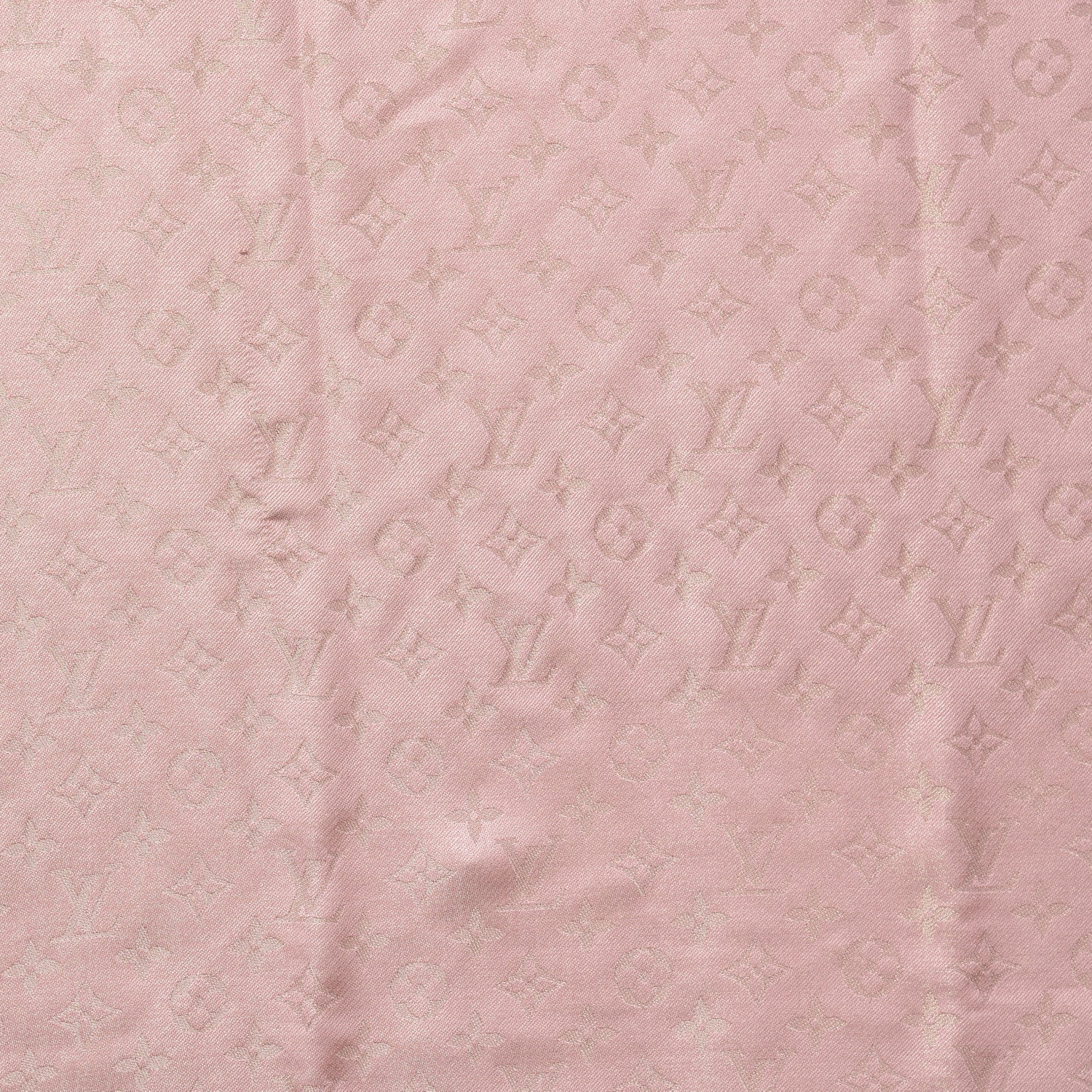 Louis Vuitton Silk Wool Monogram Shine Shawl Rose 3 of 6