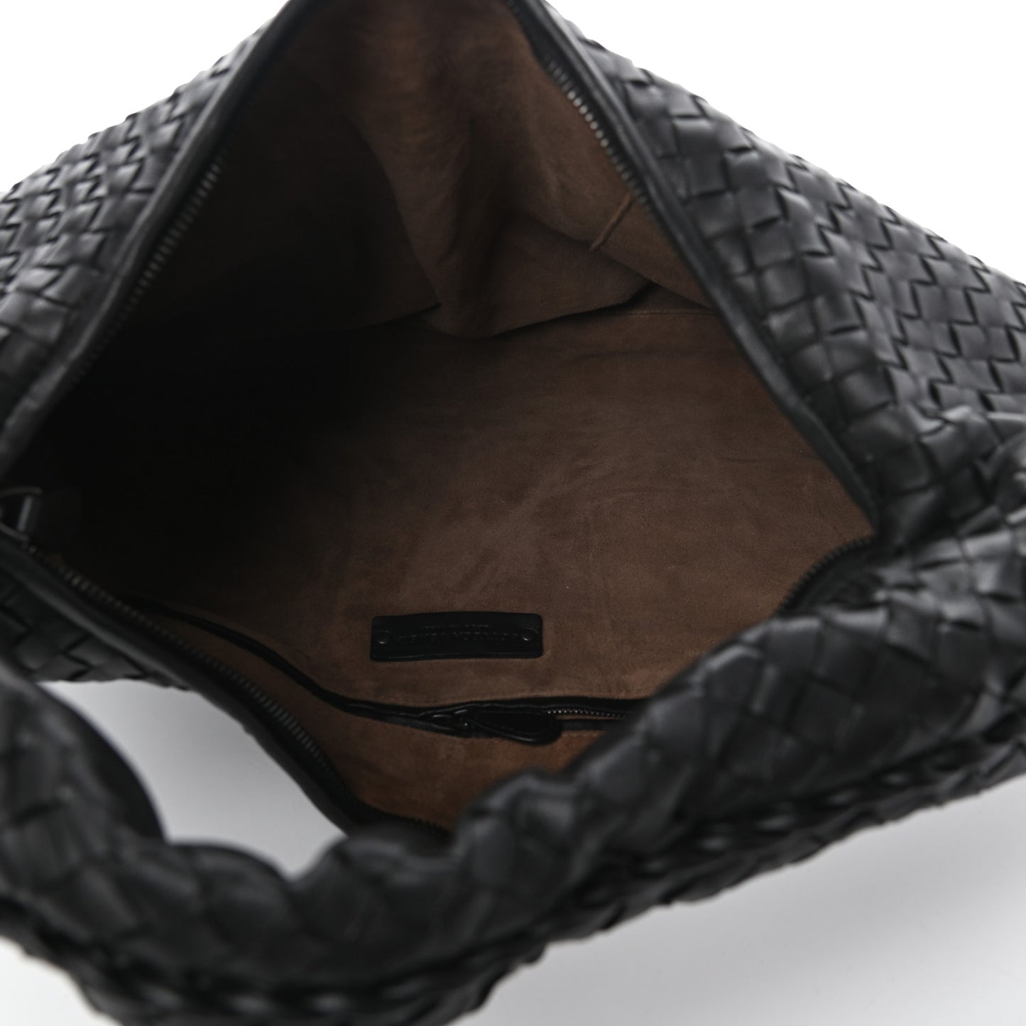 Nappa Intrecciato Large Veneta Hobo Black