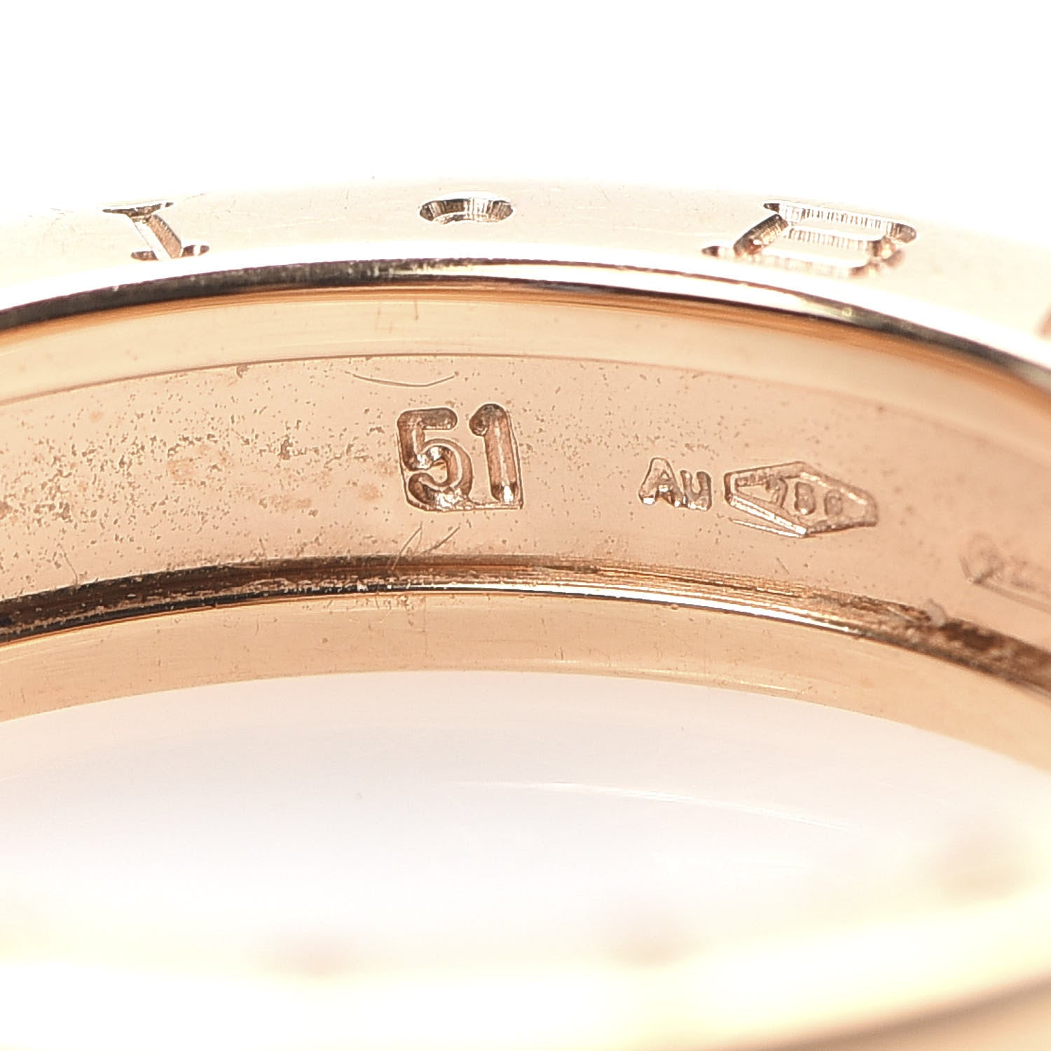 Bulgari 18K Rose Gold B.Zero1 One-Band Ring 51 5.75 5 of 6