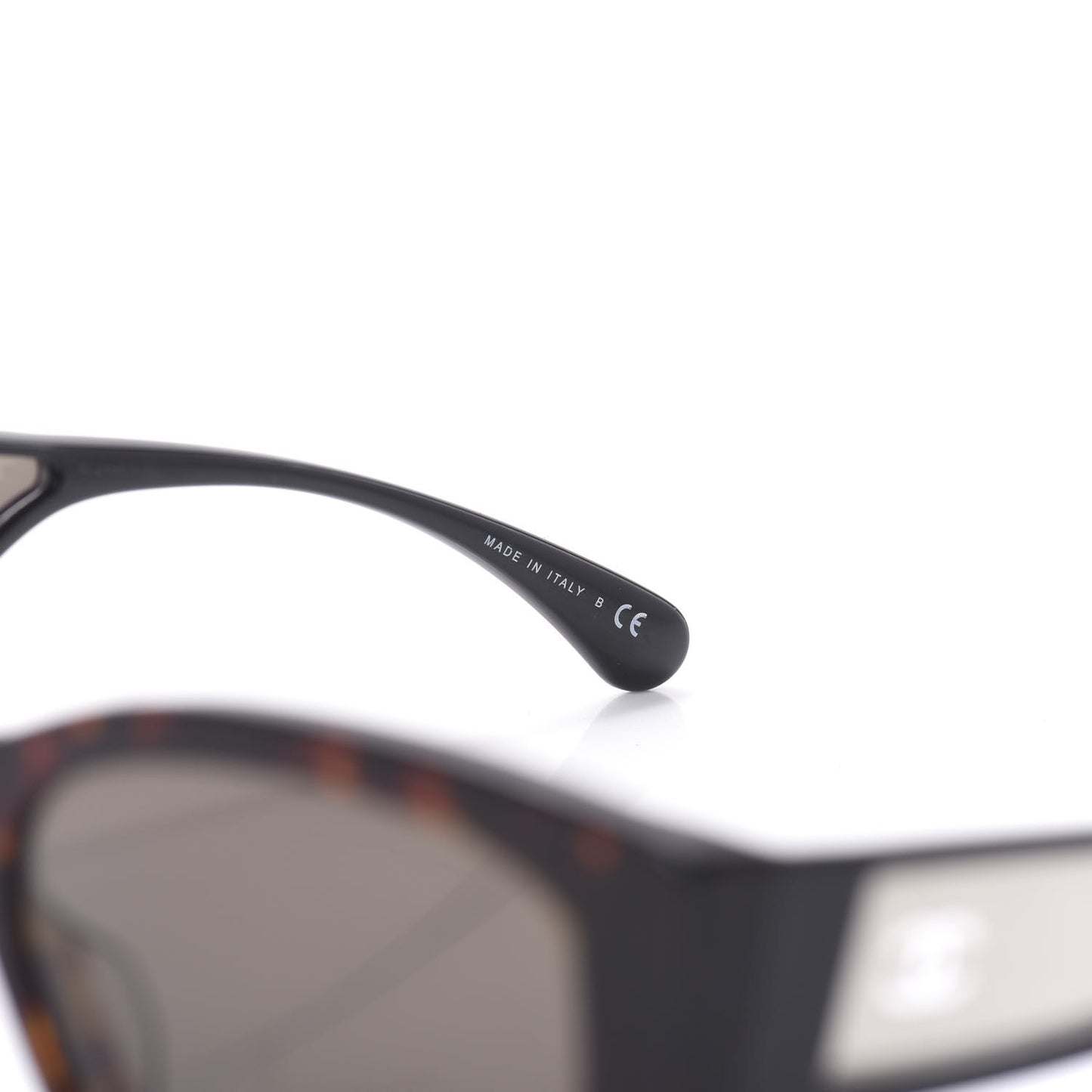 Acetate 18K White Gold Butterfly Sunglasses 5429 Dark Tortoise