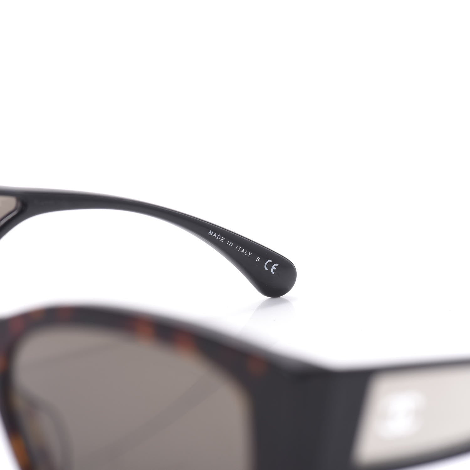 Chanel Acetate 18K White Gold Butterfly Sunglasses 5429 Dark Tortoise 6 of 6
