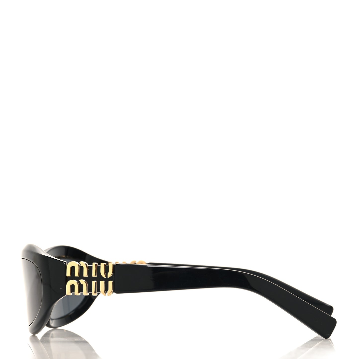 Acetate Oval Sunglasses SMU14Z Black