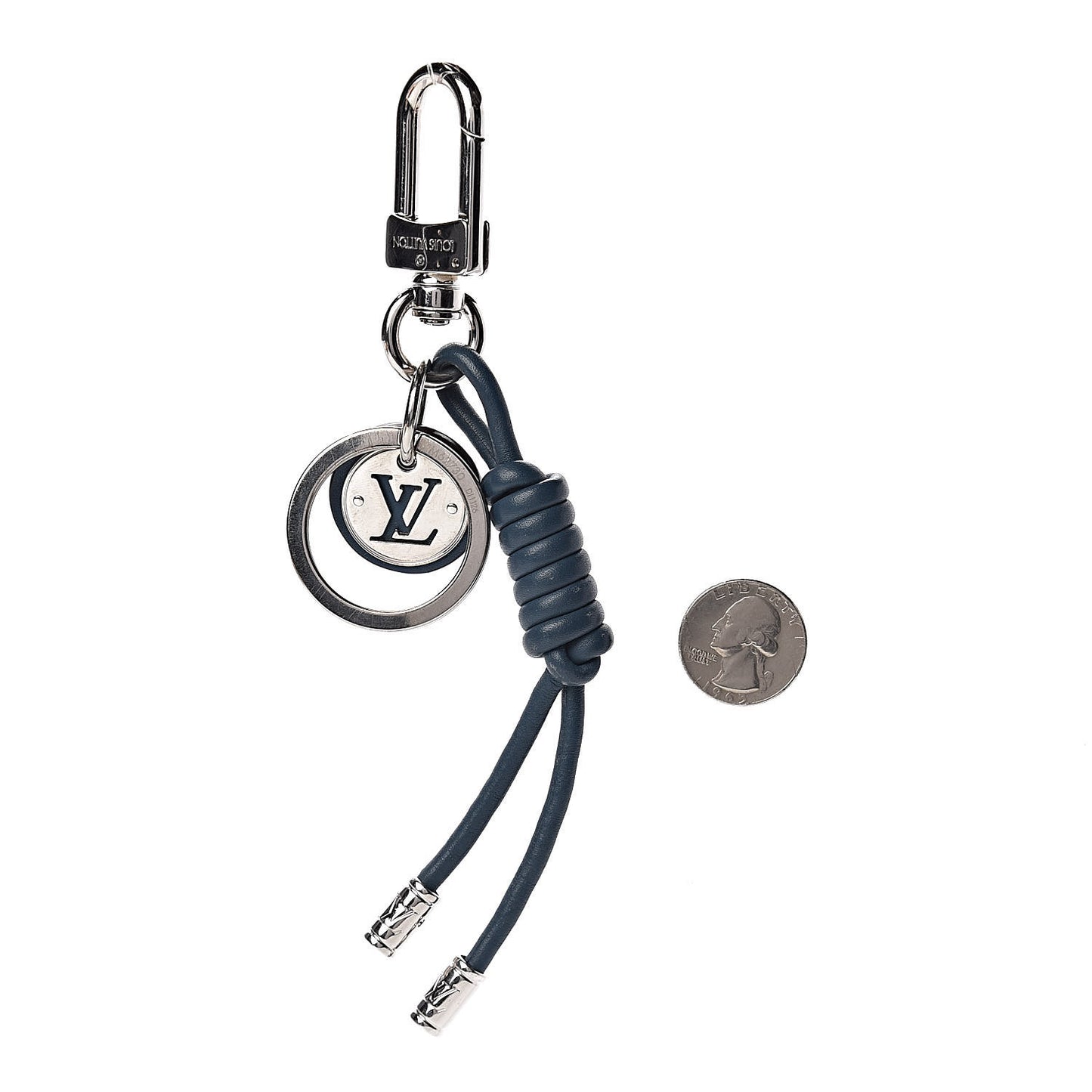 Calfskin Rope Key Holder Blue