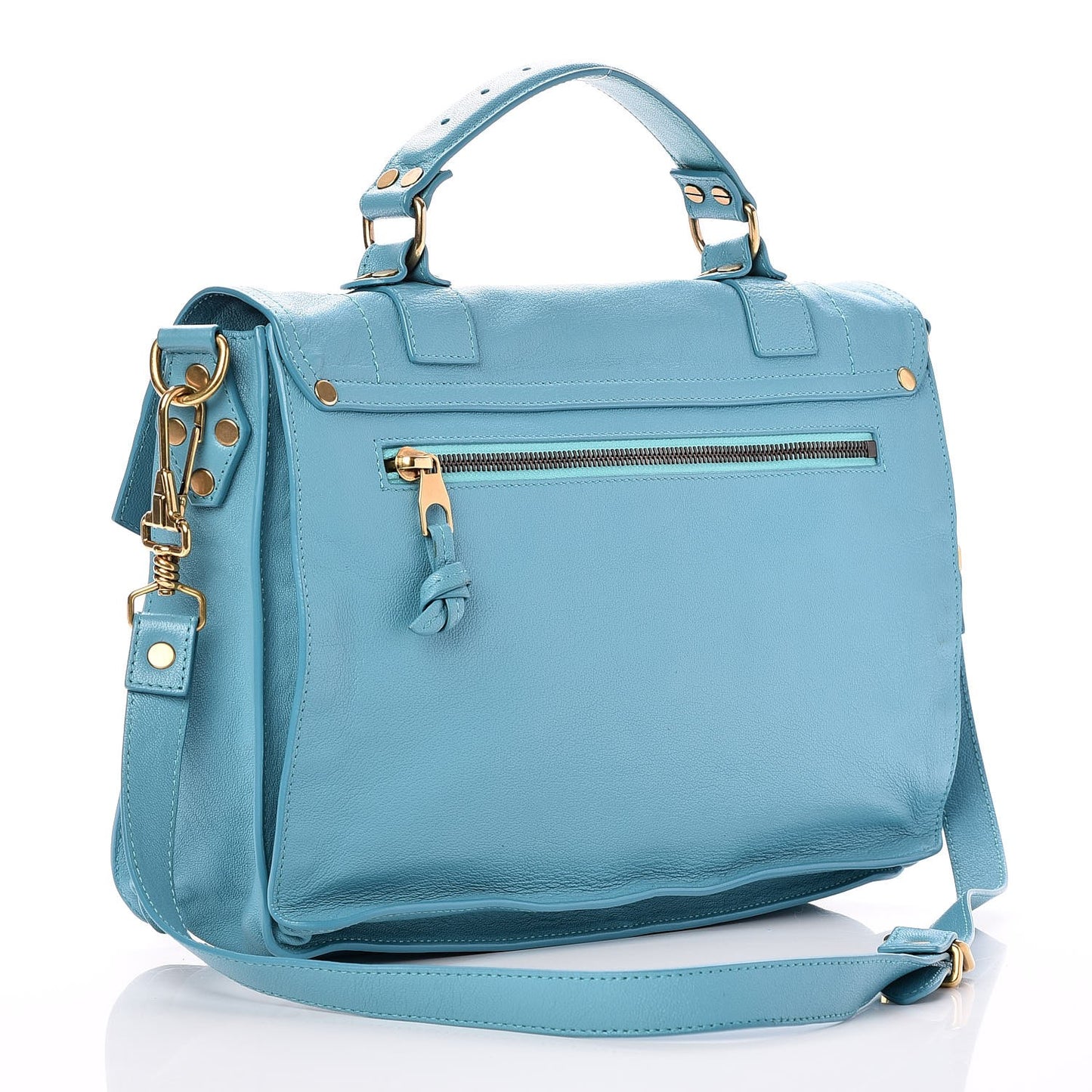 Lambskin Medium PS1 Satchel Teal