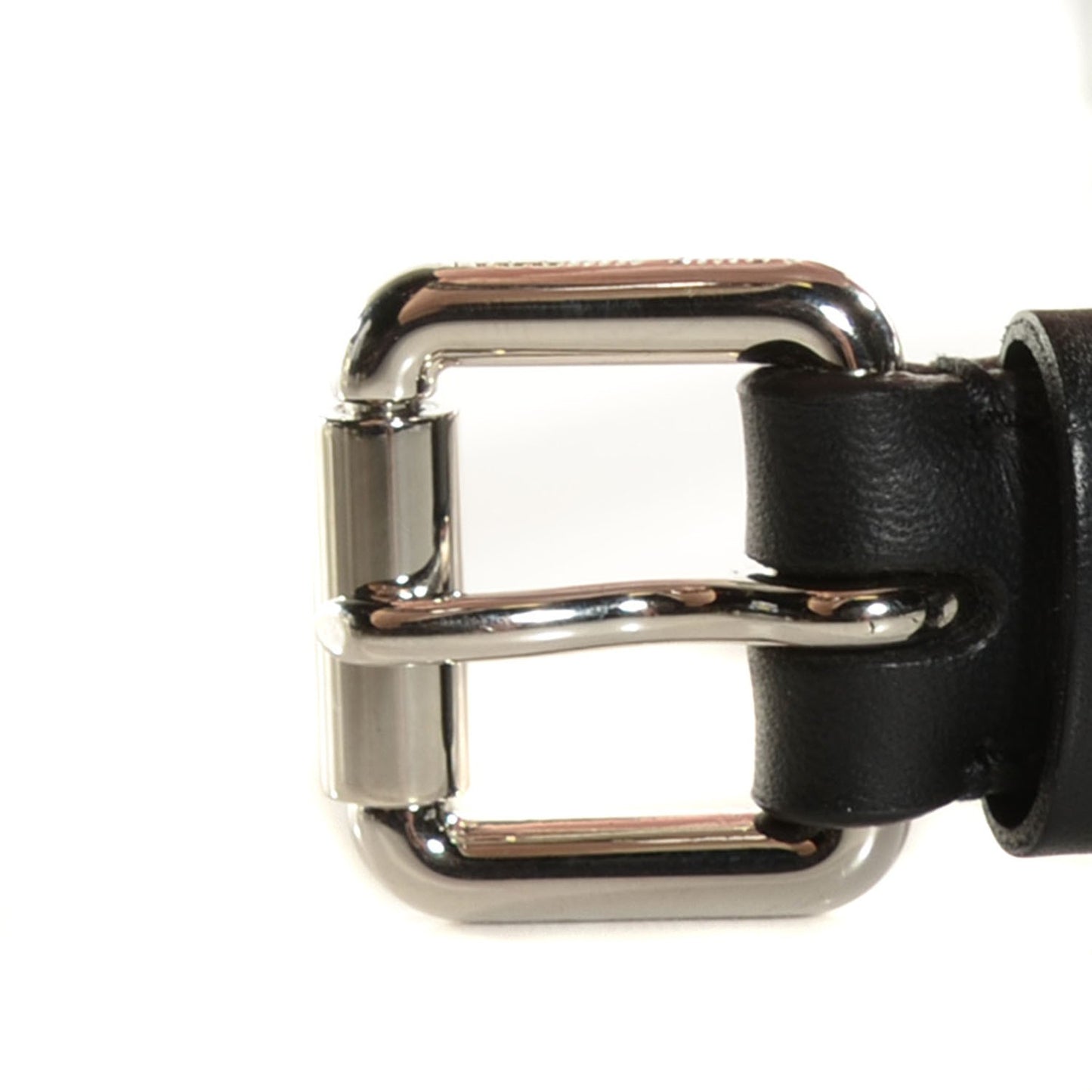 Leather Spike 20mm Belt 85 34 Black