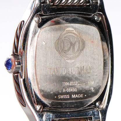 David Yurman Stainless Steel Diamond Bezel Mother of Pearl 25mm Thoroughbred Quartz Watch 5 of 7
