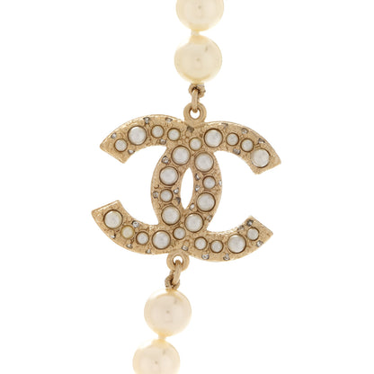 Chanel Pearl CC 100th Anniversary Necklace Light Gold 4 of 6