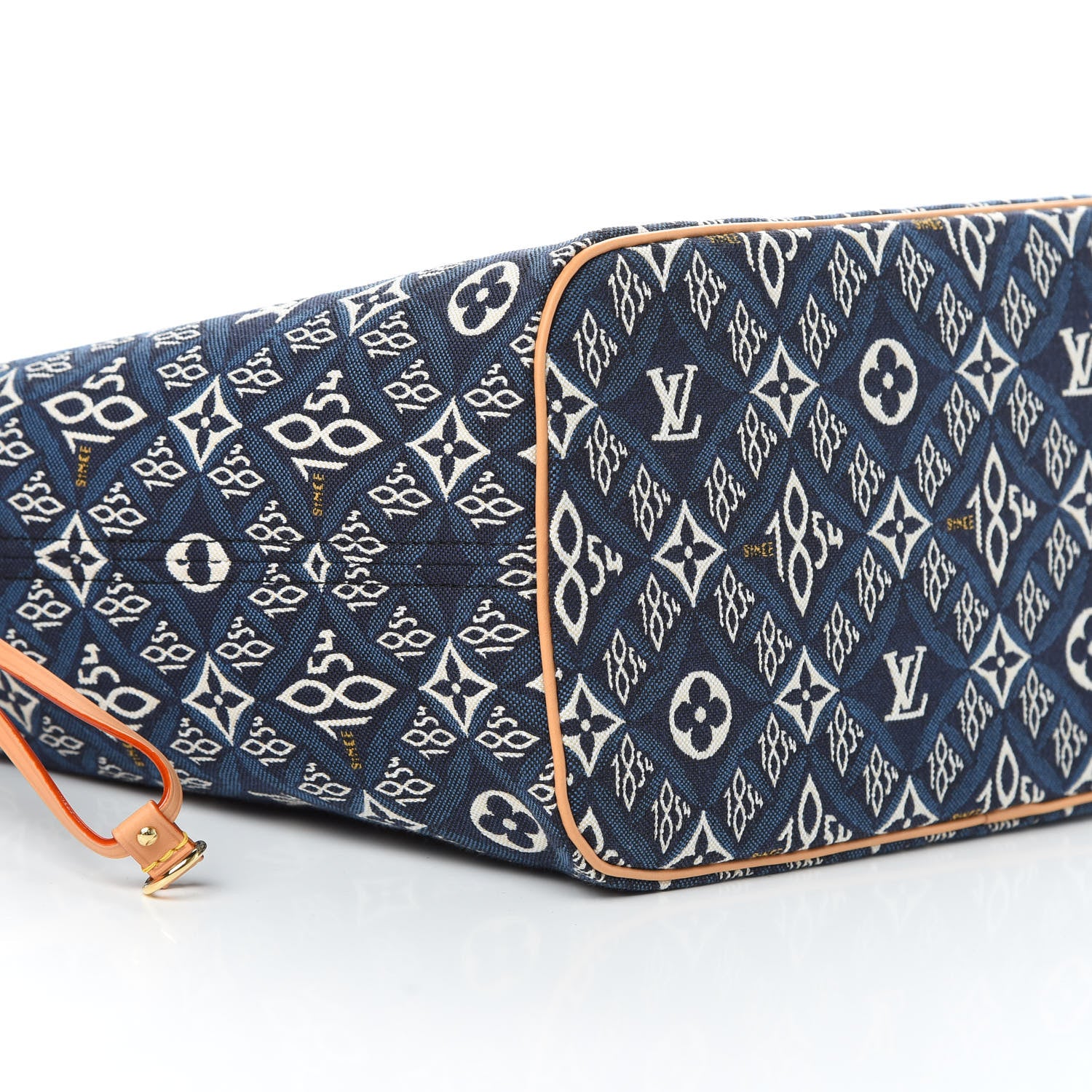 Louis Vuitton Jacquard Since 1854 Neverfull MM Blue 10 of 12