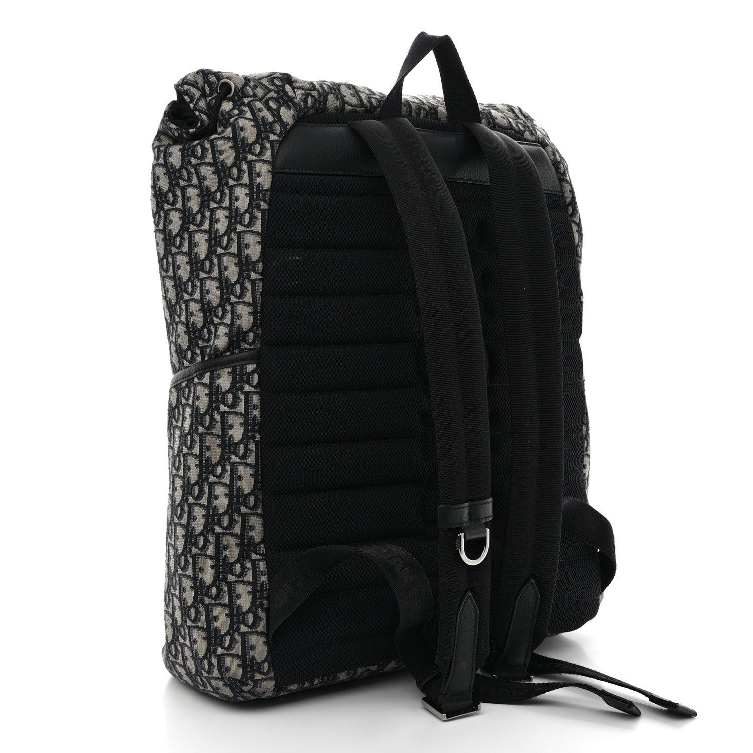 Christian Dior Oblique Explorer Backpack Blue Black 2 of 18