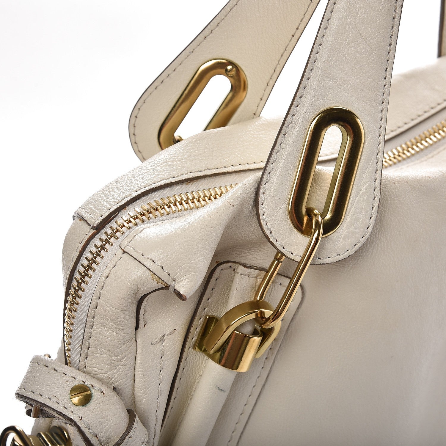 Chloe Calfskin Medium Paraty Cream 16 of 18
