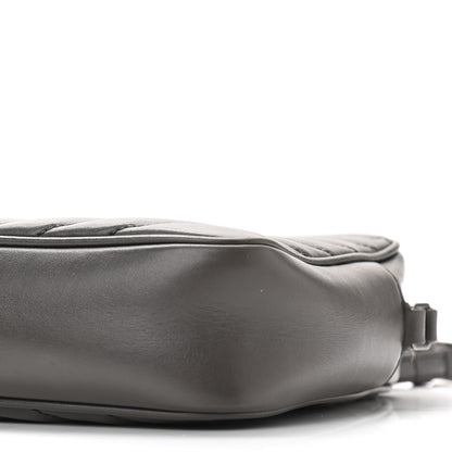 Saint Laurent Calfskin Matelasse Monogram Lou Camera Bag Sea Pebble 9 of 13