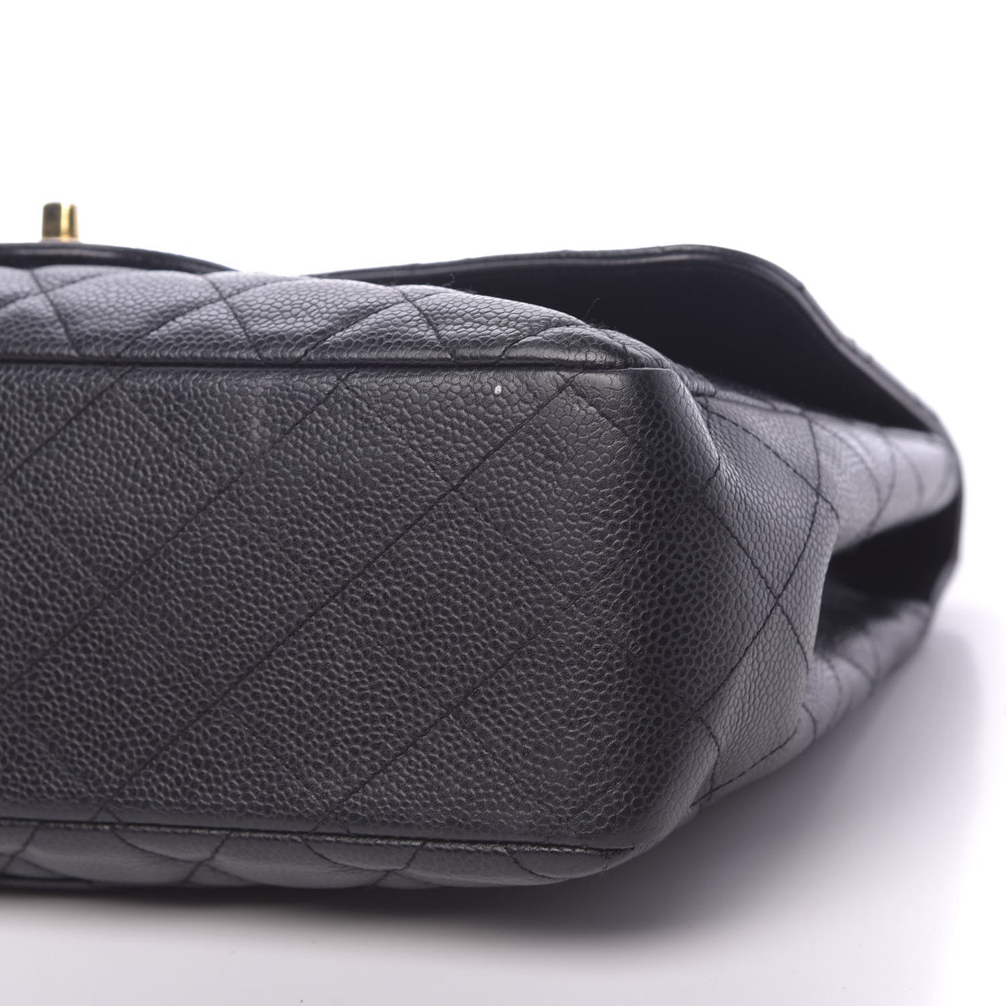 Caviar Quilted Jumbo Single Flap Black