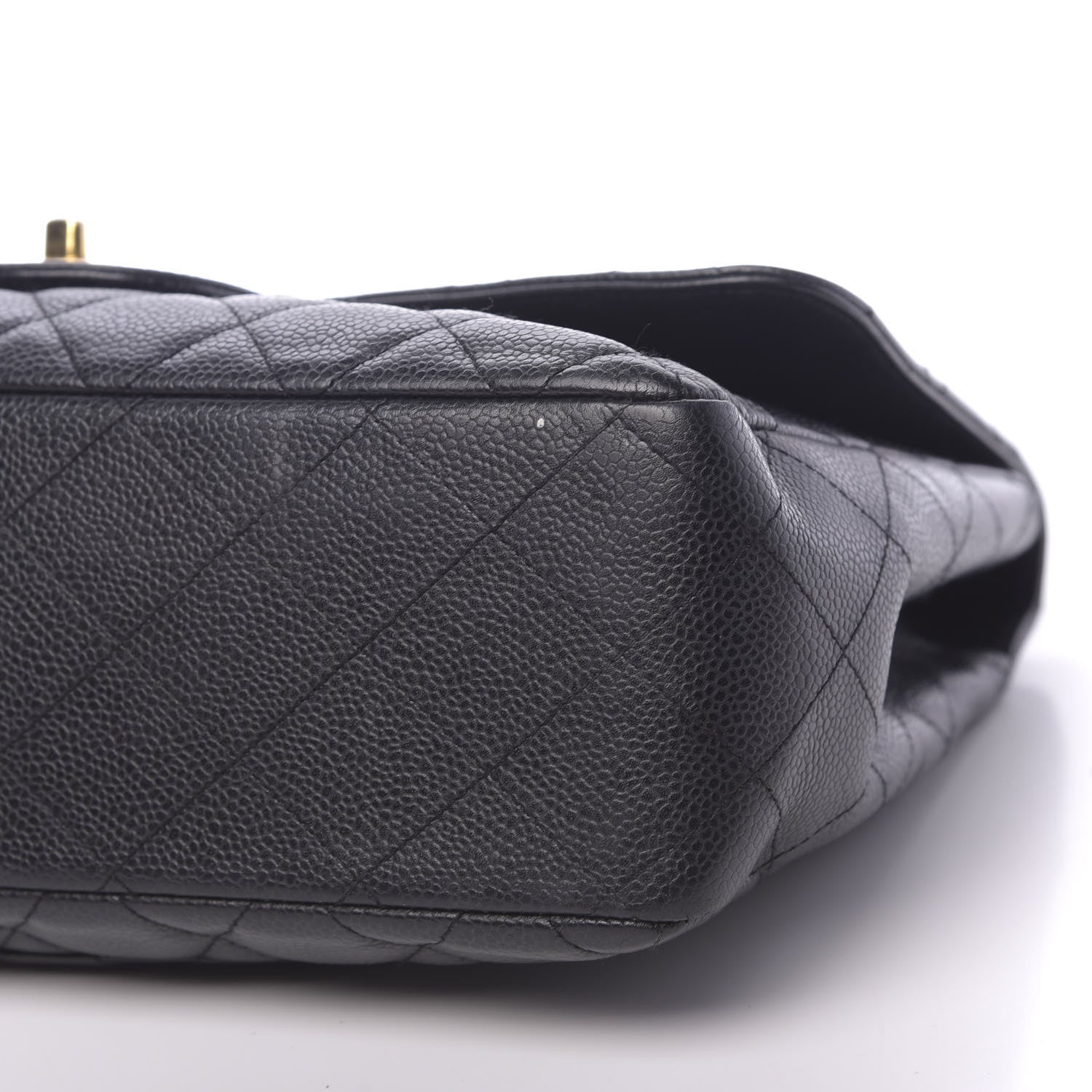 Chanel Caviar Quilted Jumbo Single Flap Black 12 of 12