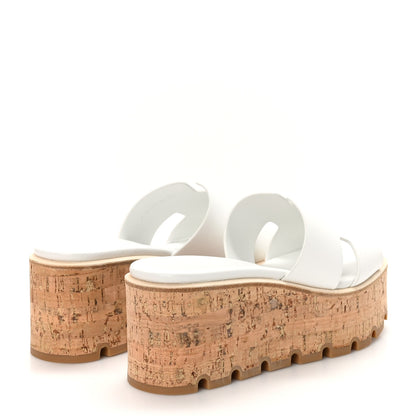 Hermes Calfskin Cork Eze 30 Sandals 36 White 5 of 10