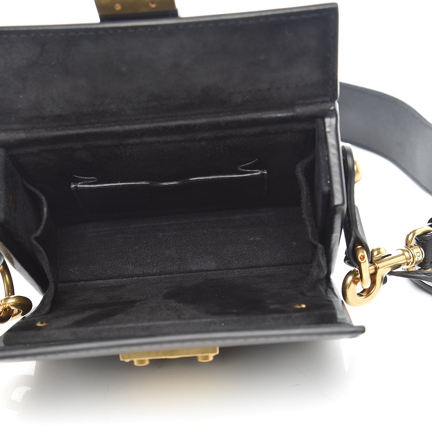 Christian Dior Lambskin Dioraddict Lockbox Black 5 of 12