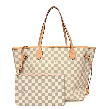 Louis Vuitton Damier Azur Neo Neverfull MM Rose Ballerine 1 of 11