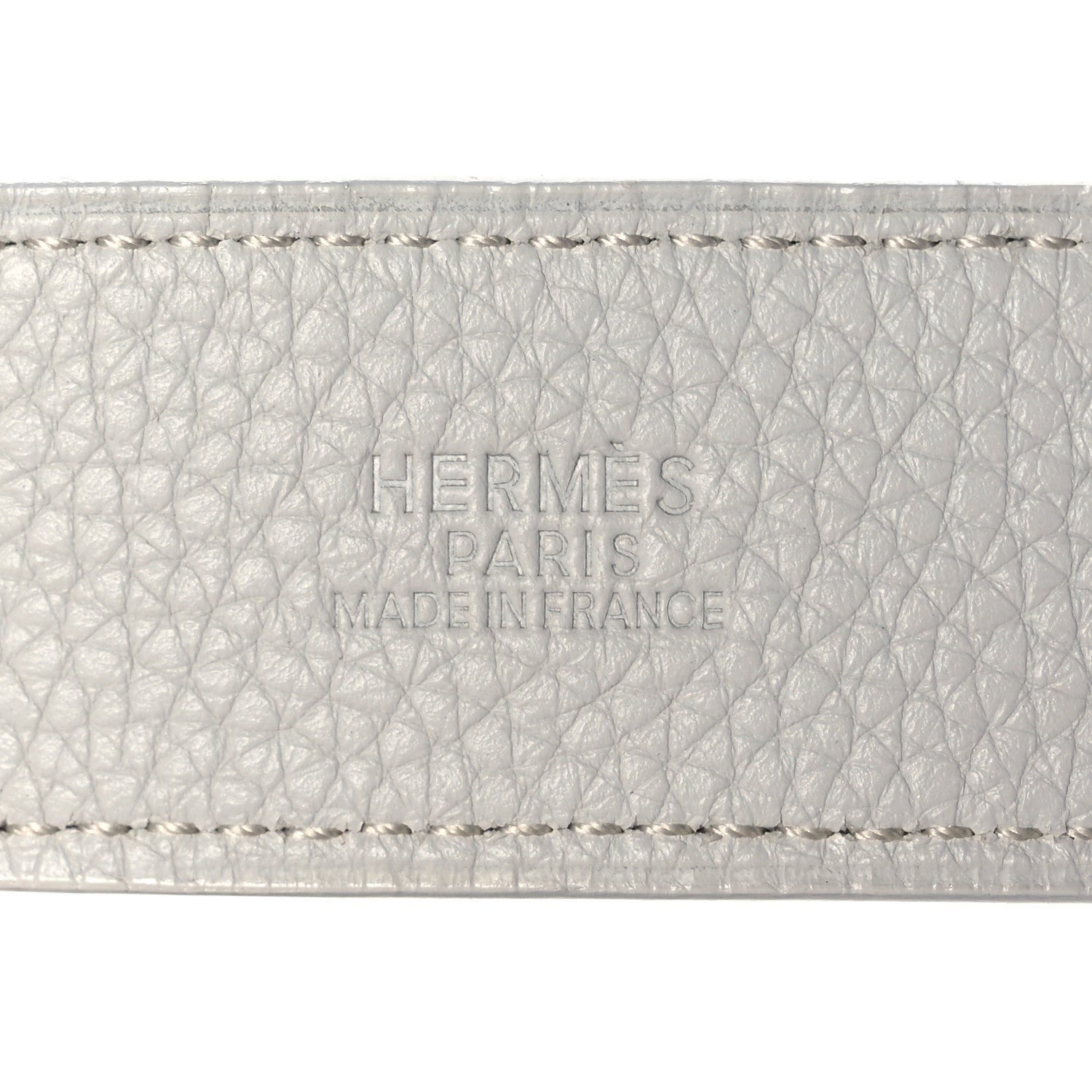 Hermes Togo Clou de Selle Belt 85 White 3 of 6